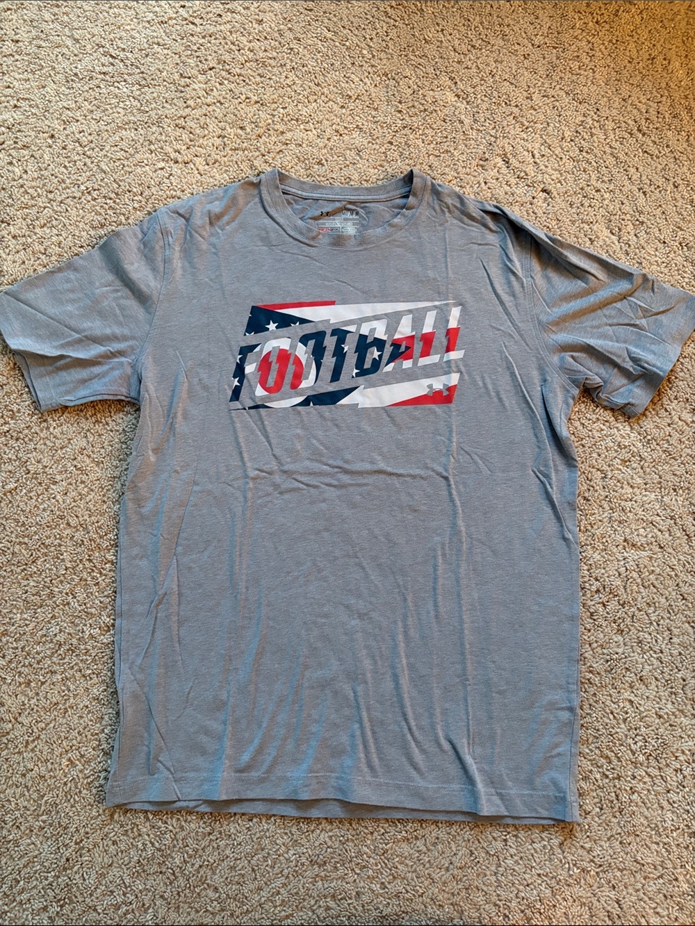 EUC Under Armour-Men's Gray Football Graphic Tee -